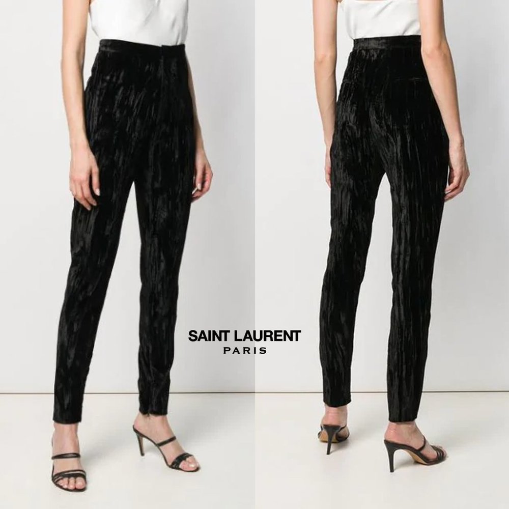 ✧ Saint Laurent • Velvet trousers (NWT)